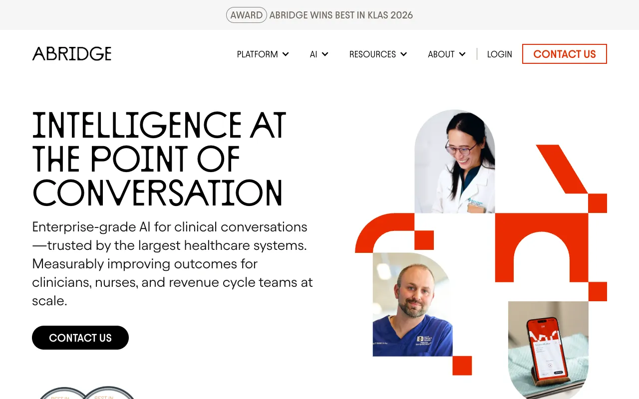 Screenshot of Abridge