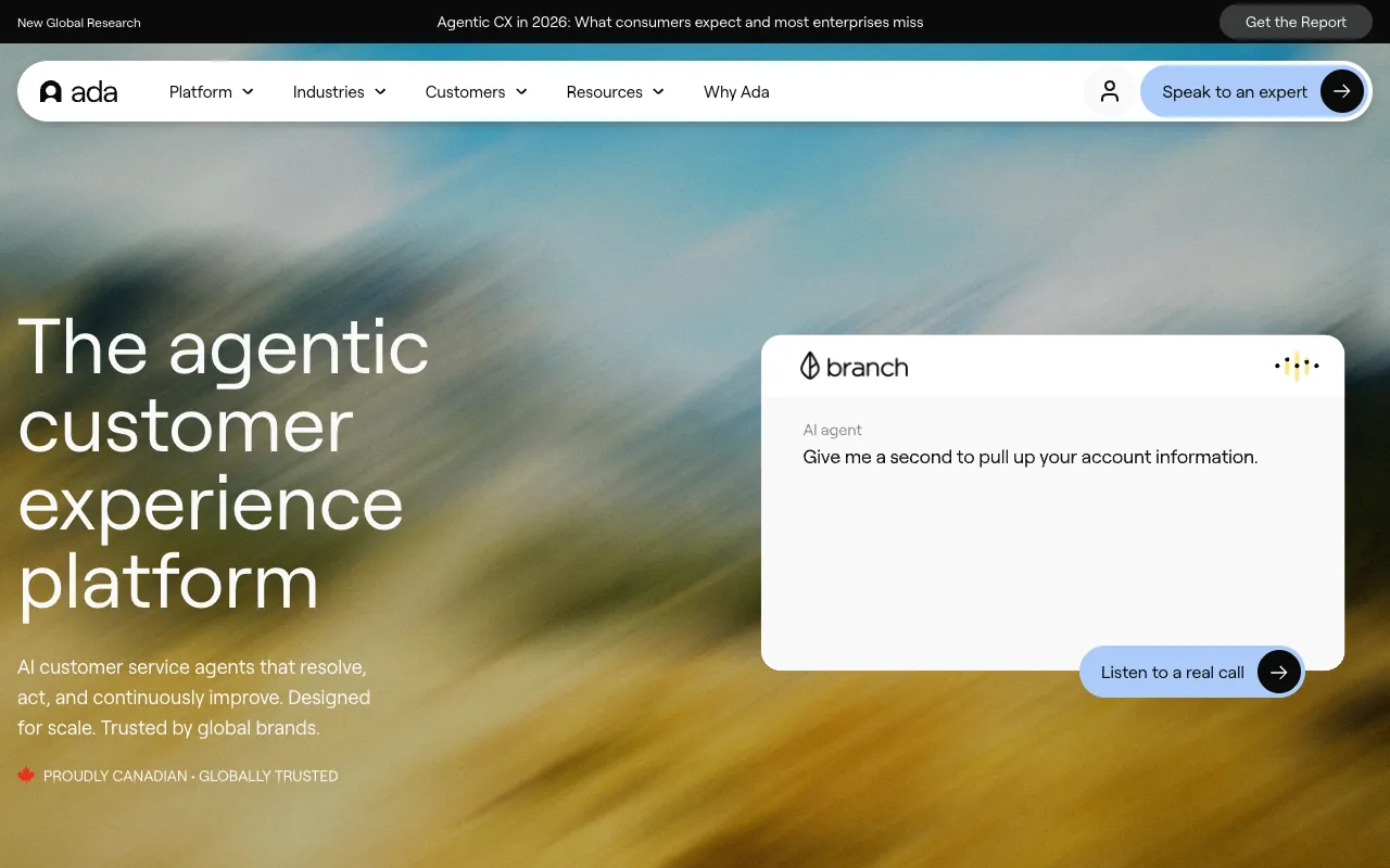 Screenshot of Ada