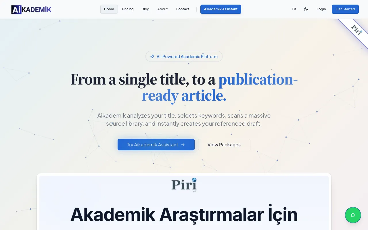 Screenshot of Aikademik