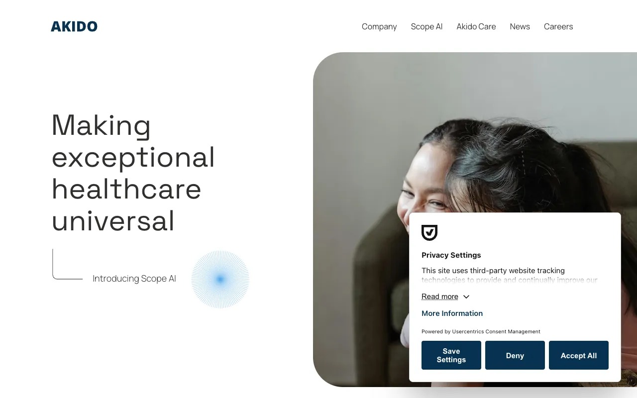 Screenshot of Akido Labs