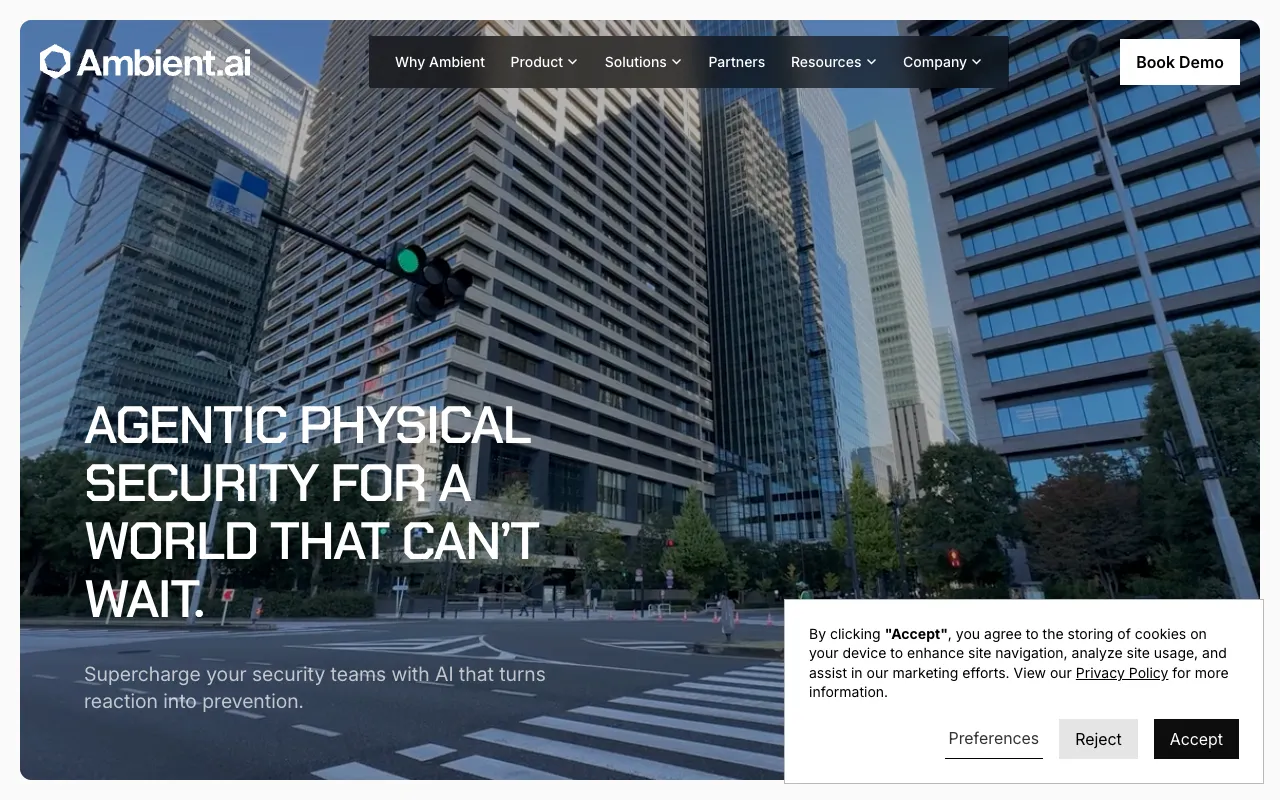 Screenshot of Ambient.ai