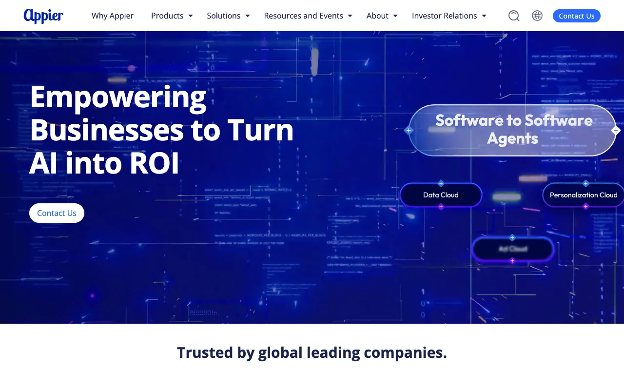 Screenshot of Appier