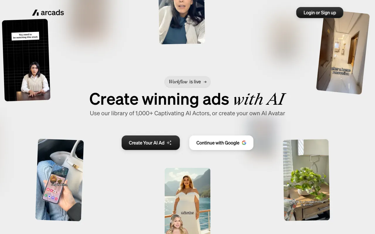 Screenshot of Arcads