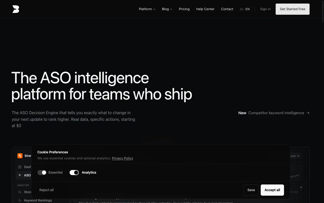 Screenshot of BoostYourApp