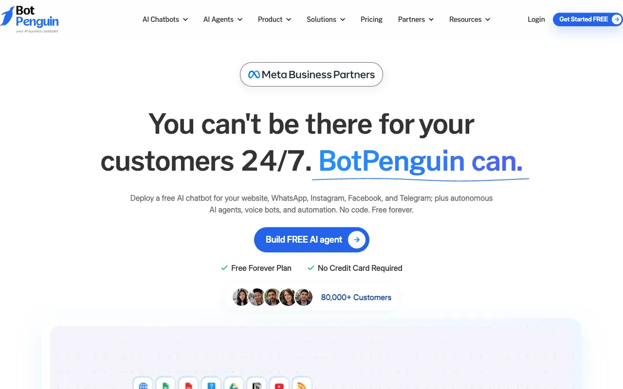 Screenshot of BotPenguin