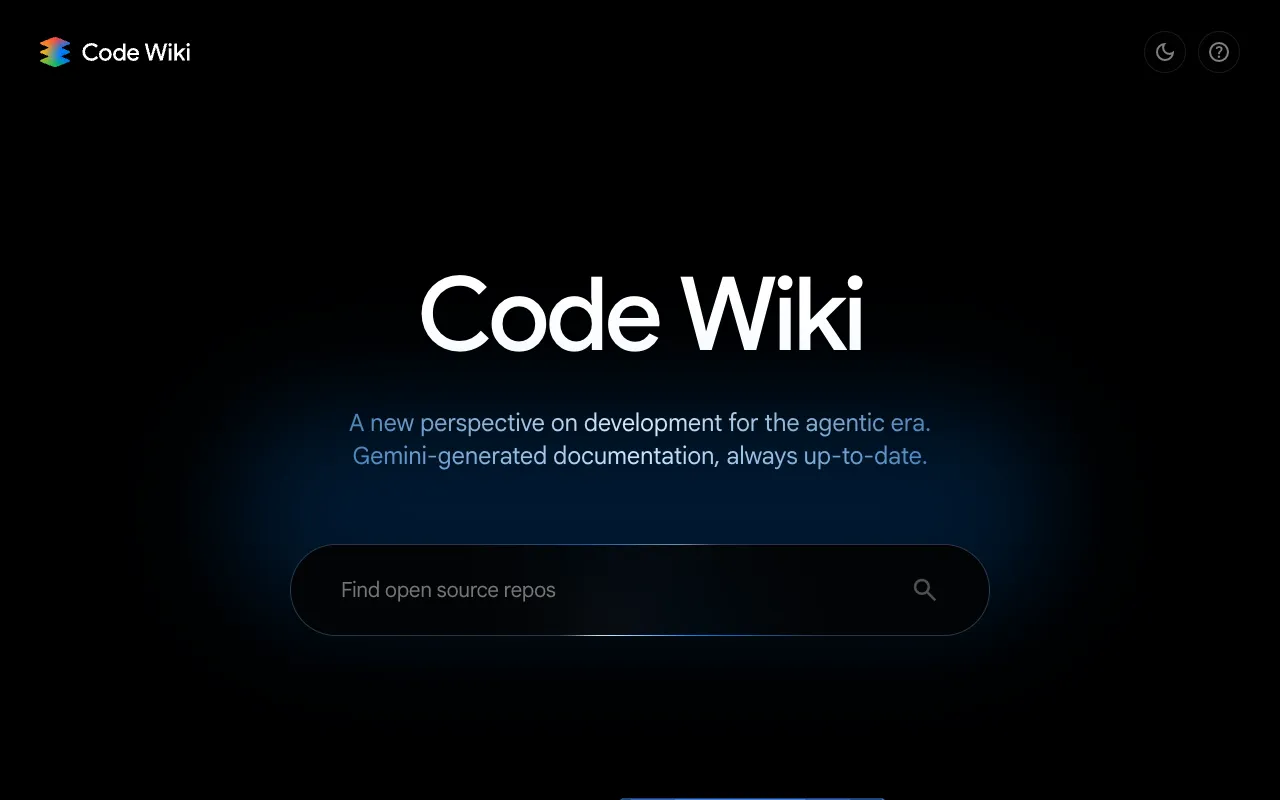 Screenshot of Code Wiki