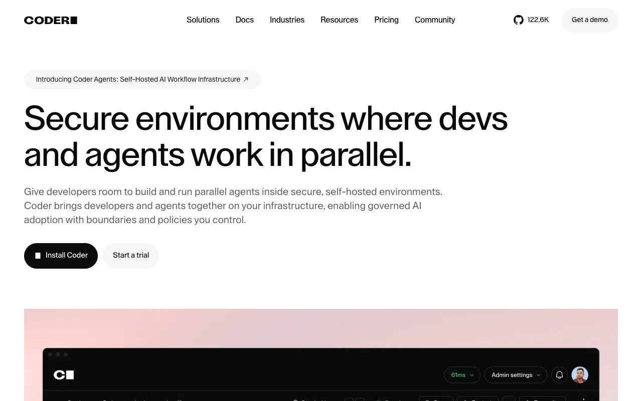 Screenshot of Coder