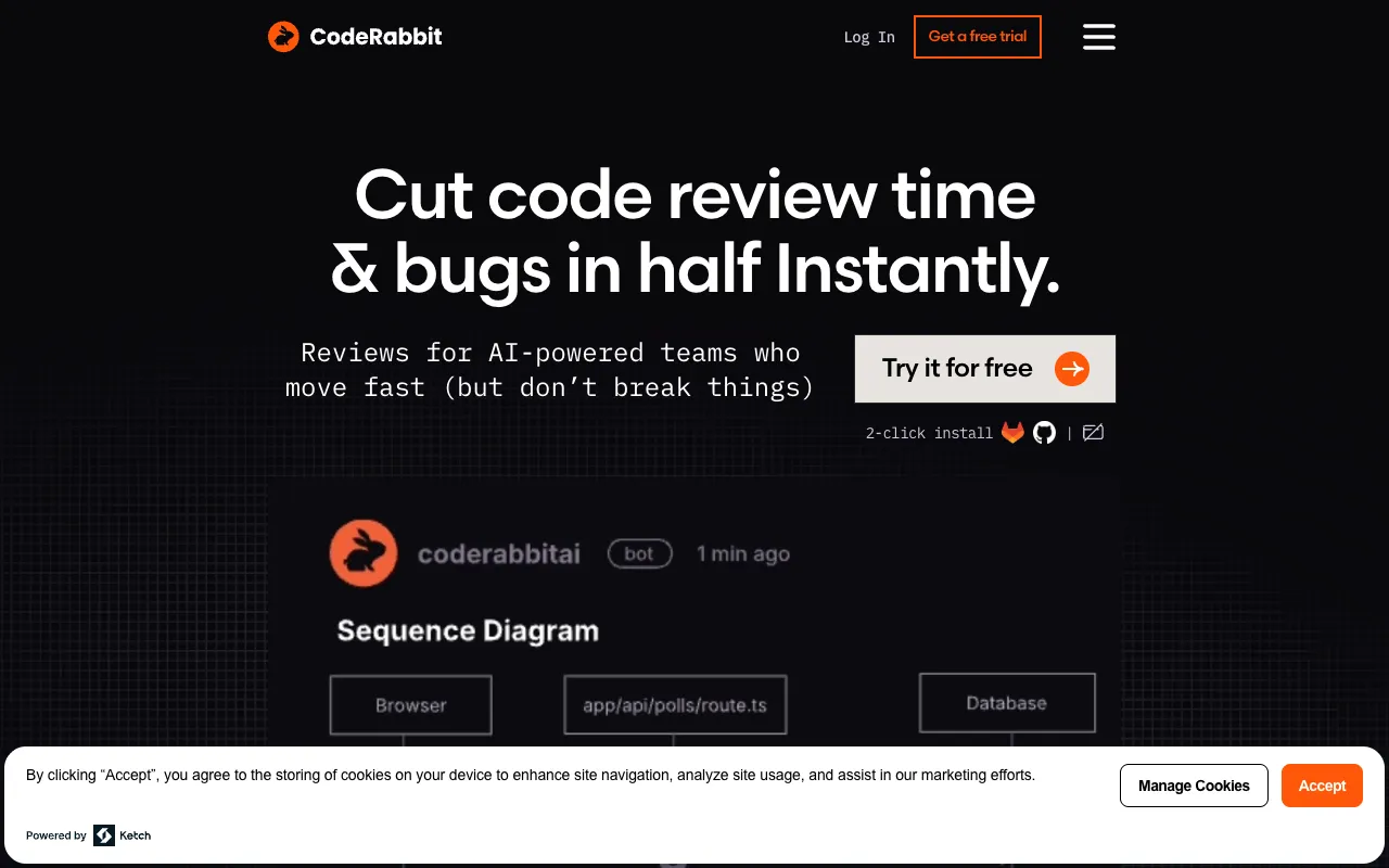 Screenshot of CodeRabbit