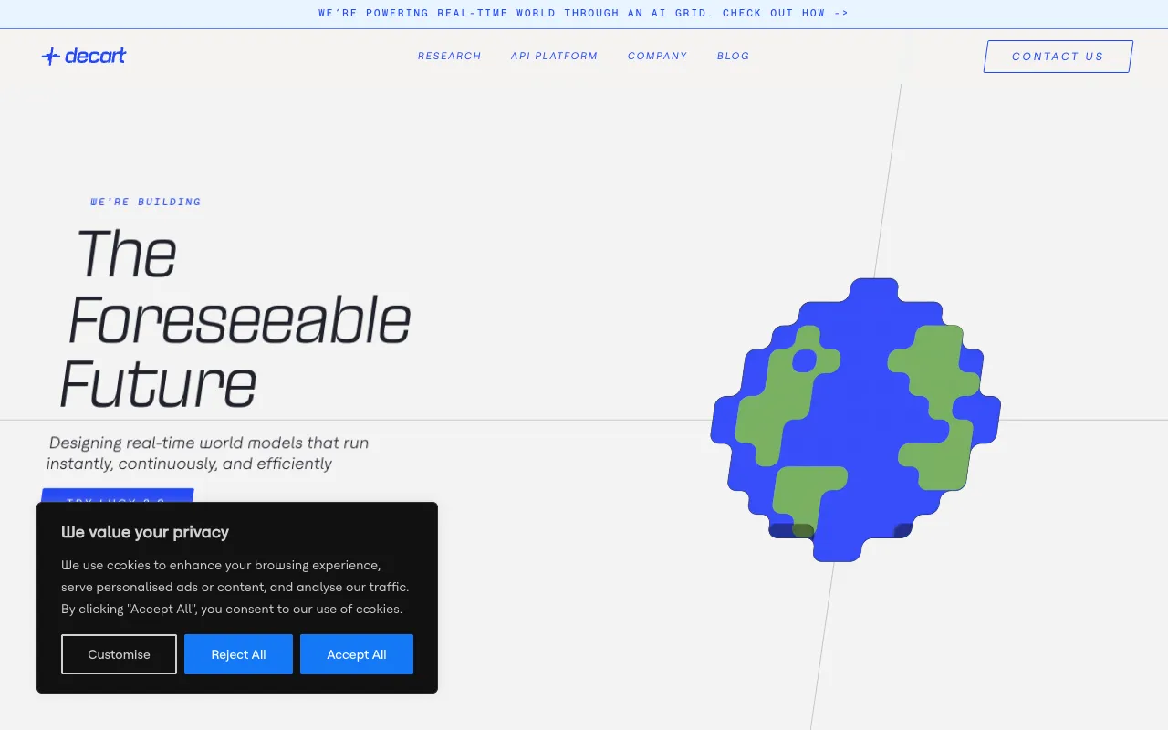 Screenshot of Decart