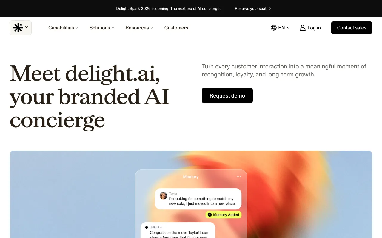 Screenshot of Delight AI