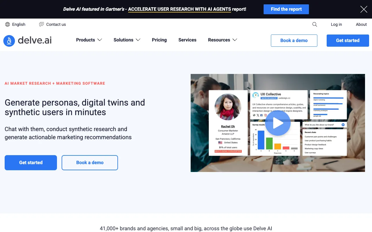 Screenshot of Delve AI
