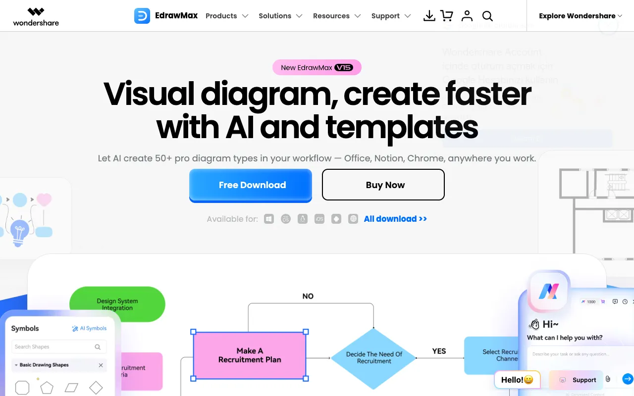Screenshot of EdrawMax