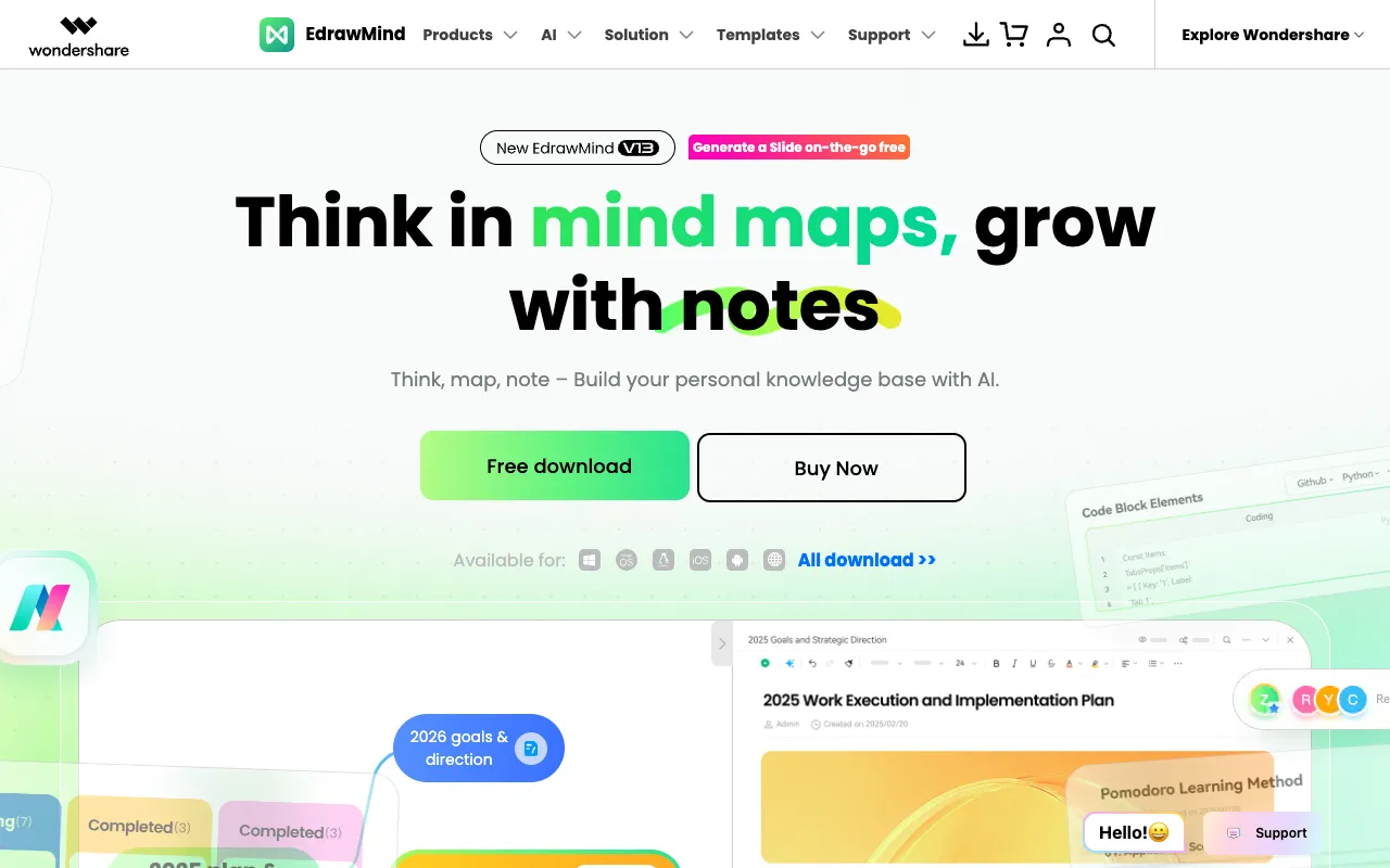 Screenshot of EdrawMind