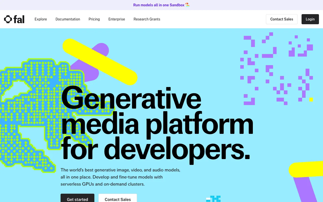 Screenshot of fal.ai