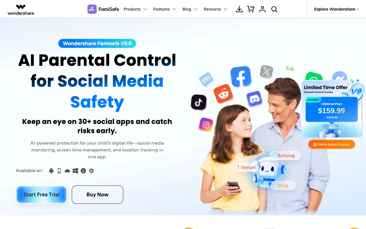 Screenshot of FamiSafe