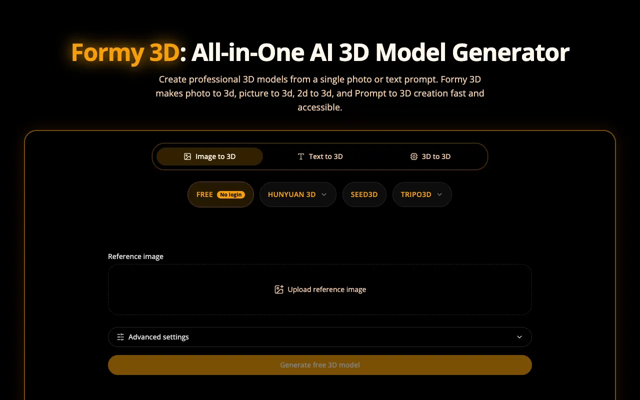 Screenshot of Formy 3D