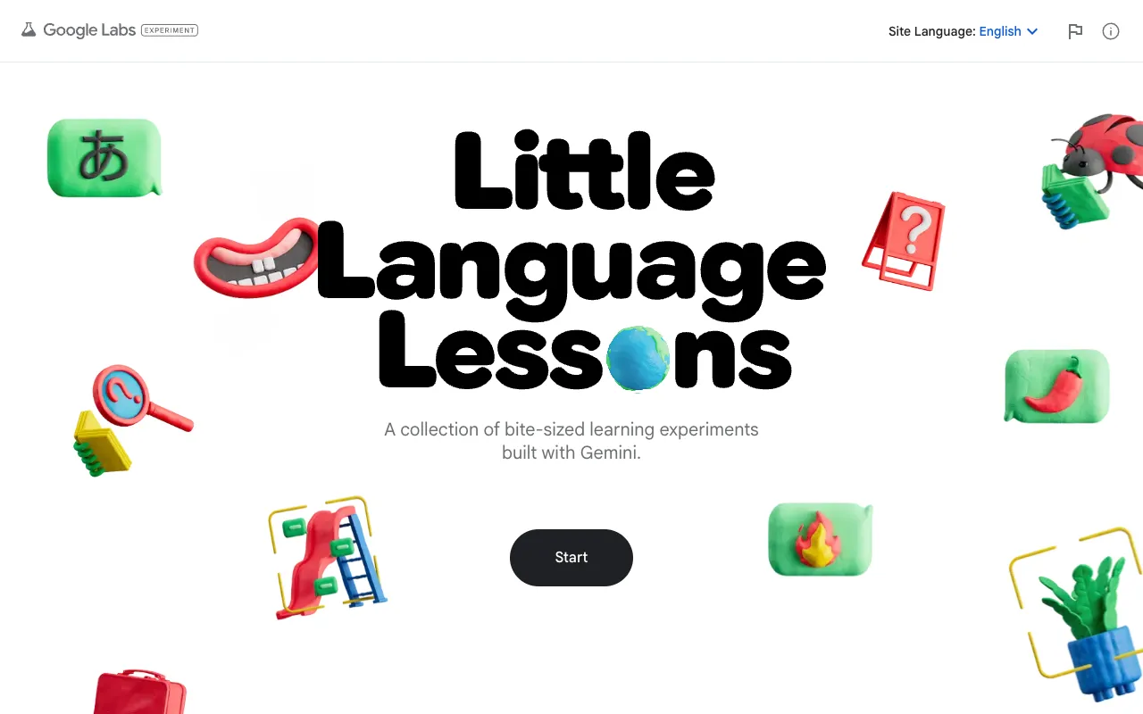 Screenshot of Google Little Language Lessons