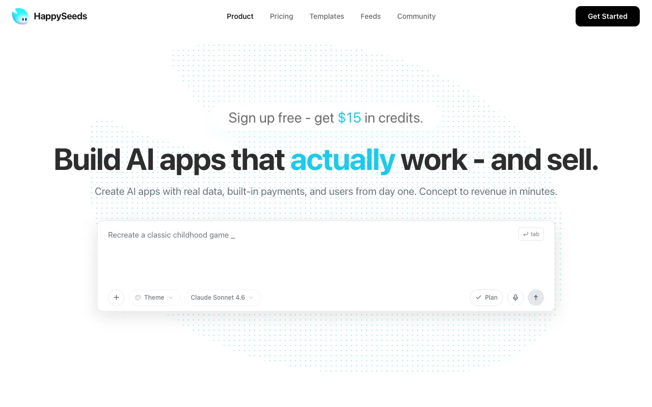 Screenshot of HappySeeds