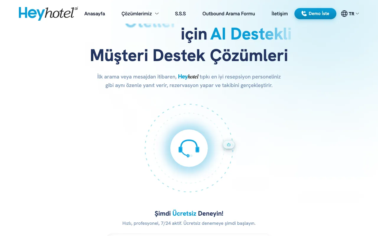 Screenshot of HeyHotel.ai