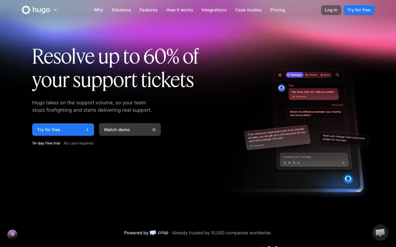 Screenshot of Hugo