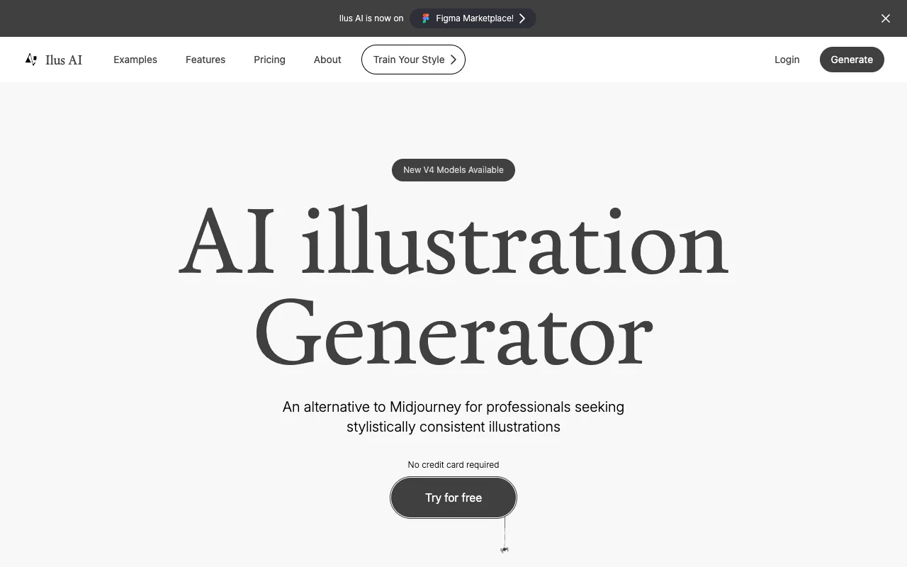Screenshot of Ilus AI