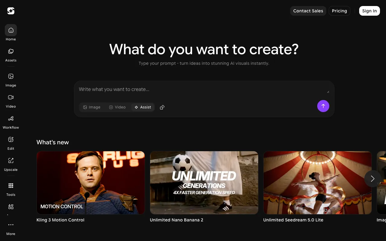 Screenshot of ImagineArt