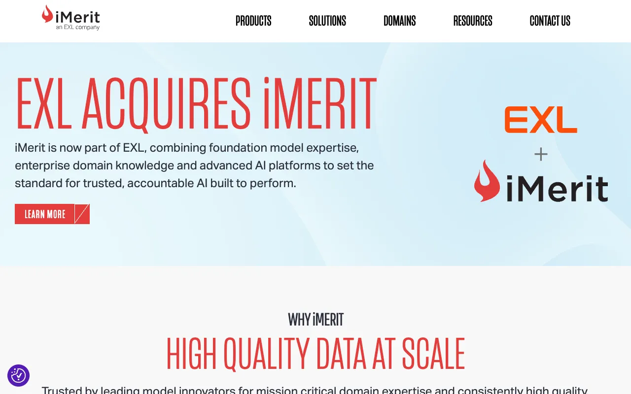 Screenshot of iMerit