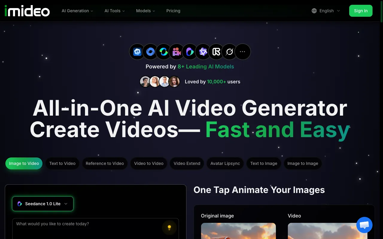 Screenshot of iMideo