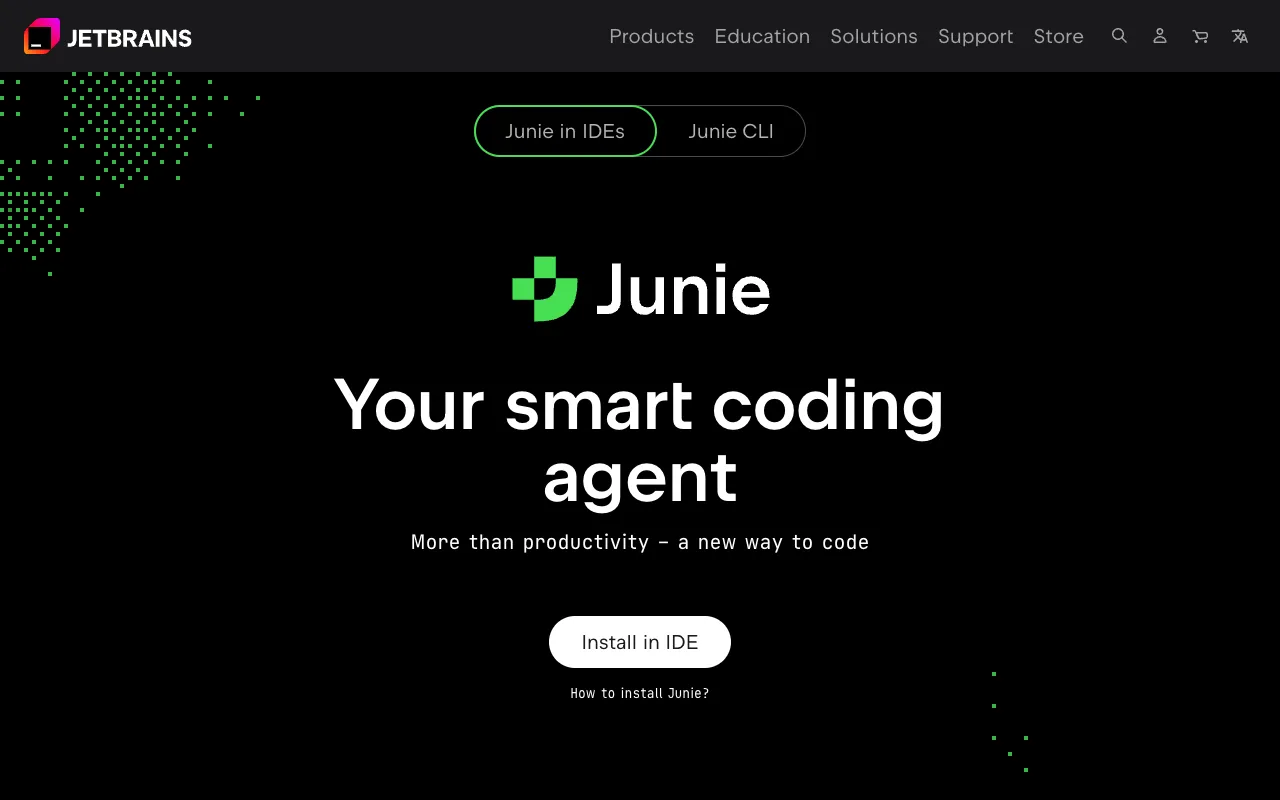 Screenshot of Junie
