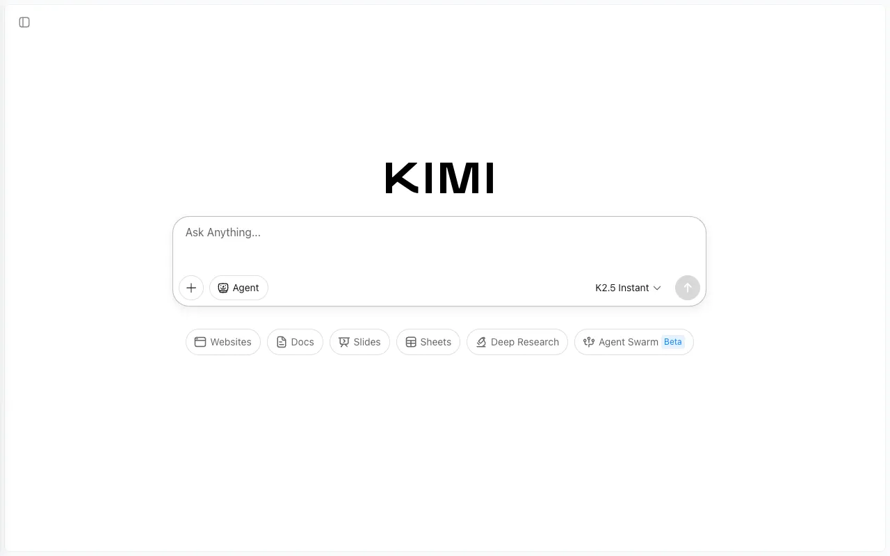 Screenshot of Kimi AI