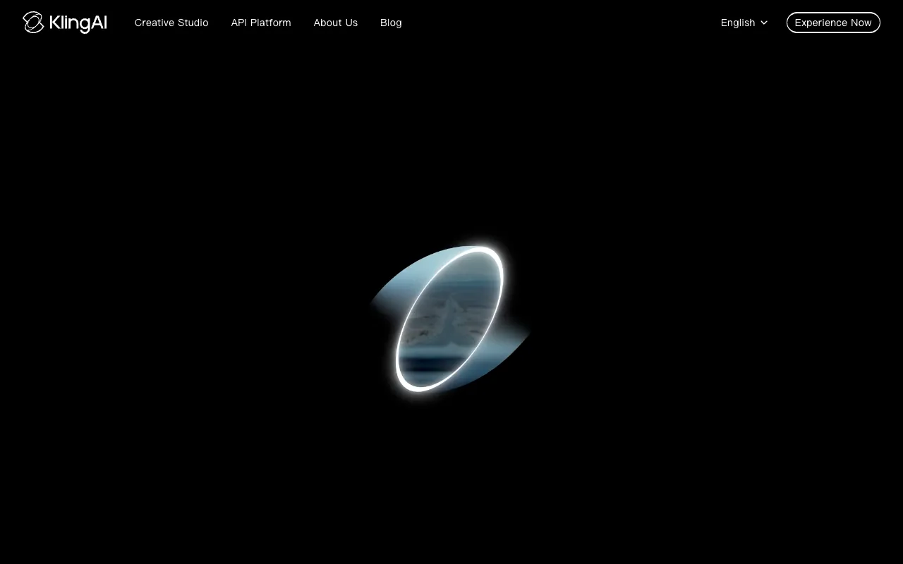 Screenshot of Kling AI