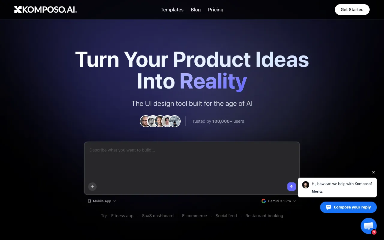 Screenshot of Komposo