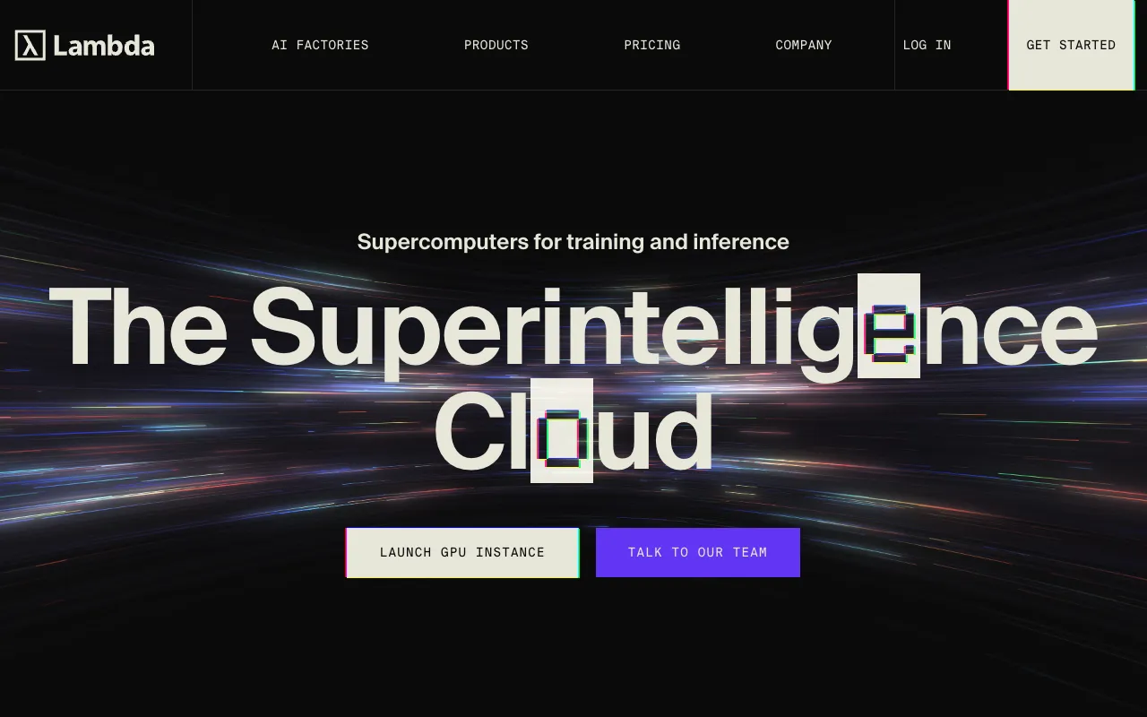 Screenshot of Lambda