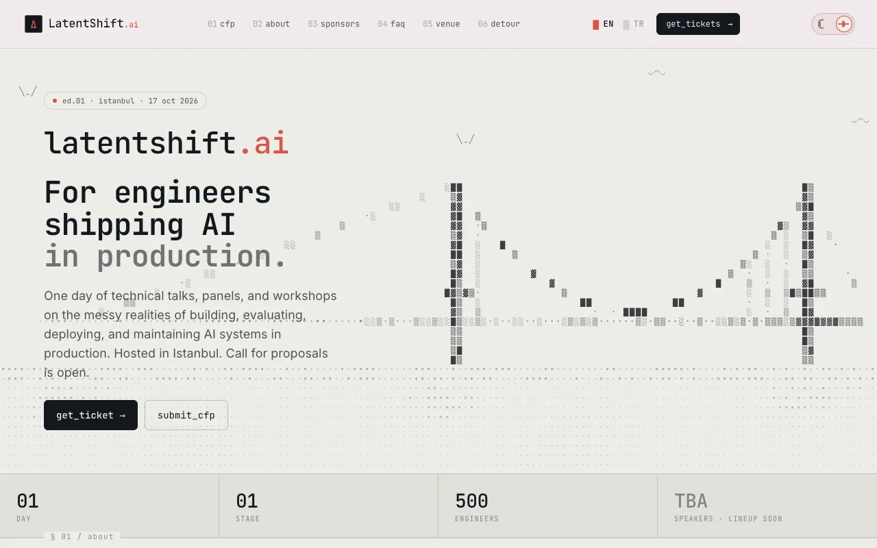 Screenshot of LatentShift