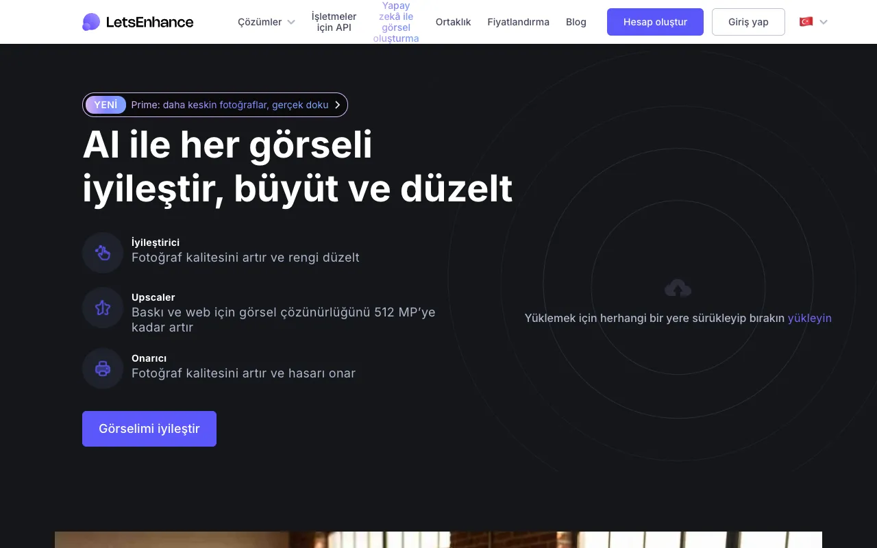 Screenshot of LetsEnhance