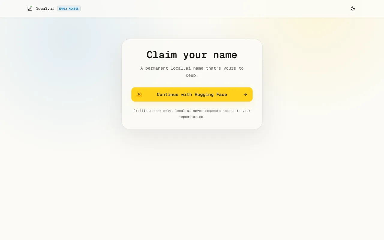 Screenshot of local.ai