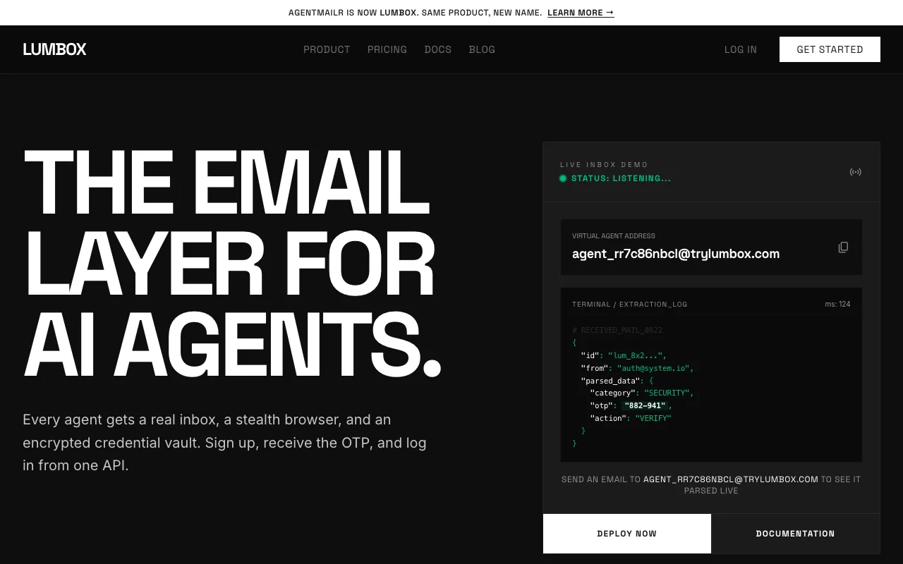 Screenshot of Lumbox
