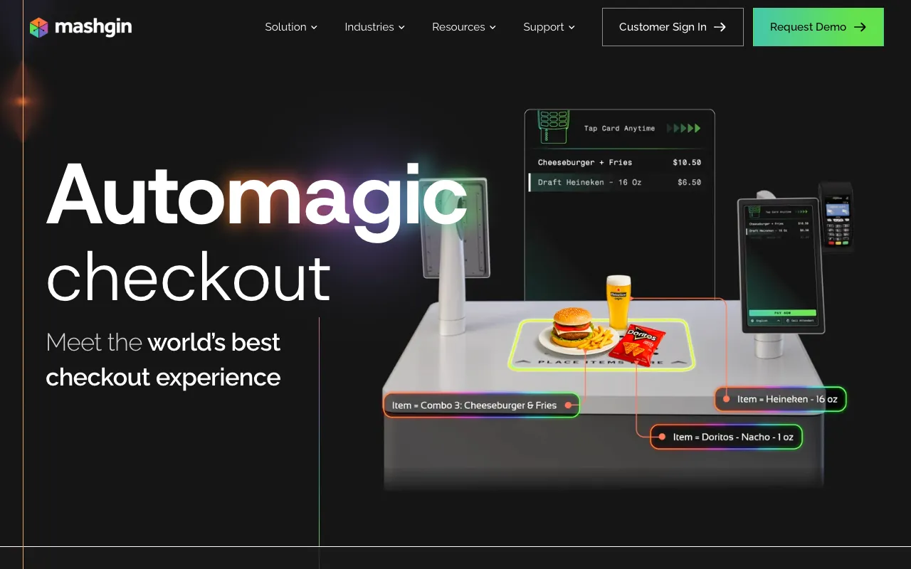 Screenshot of Mashgin