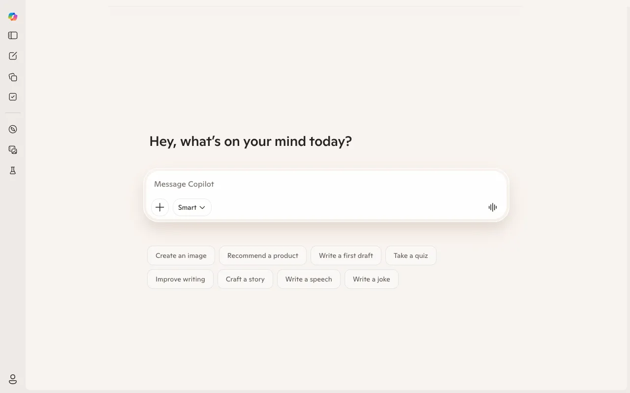 Screenshot of Microsoft Copilot