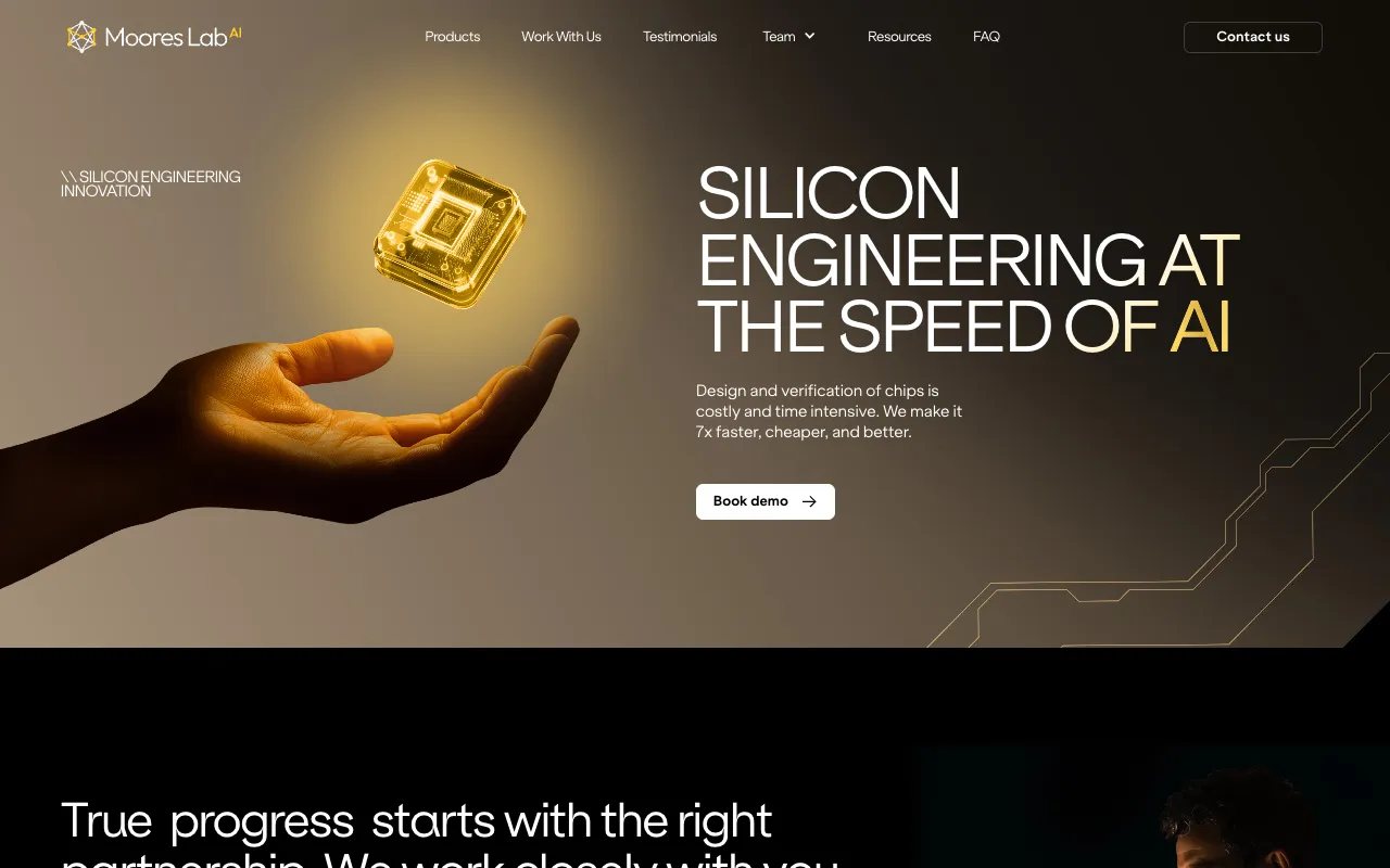 Screenshot of MooresLabAI