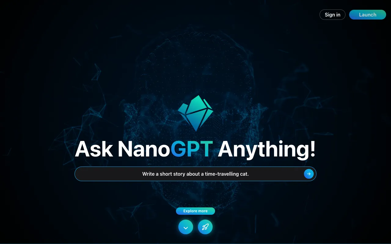 Screenshot of NanoGPT