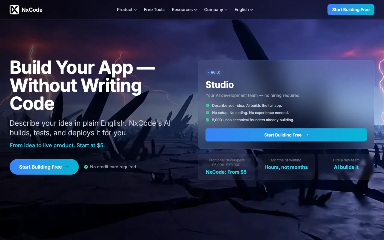 Screenshot of NxCode