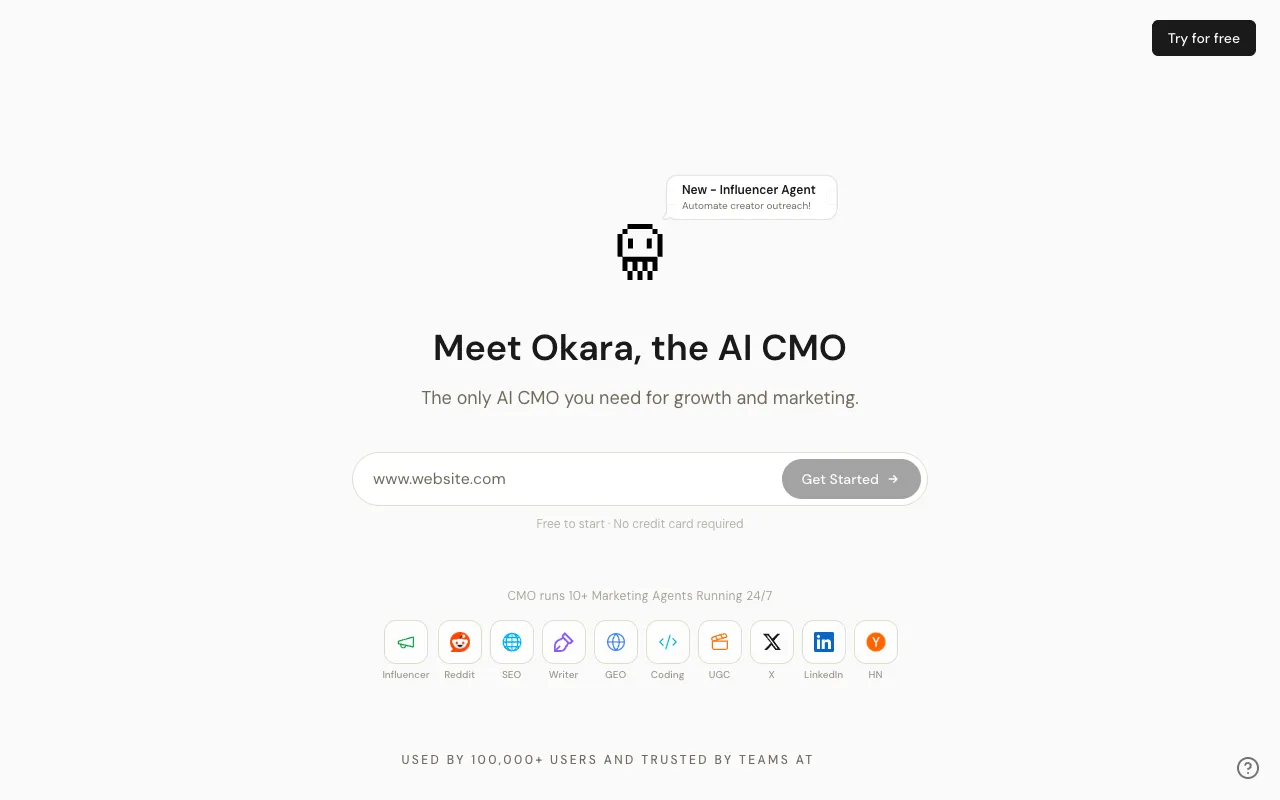 Screenshot of Okara
