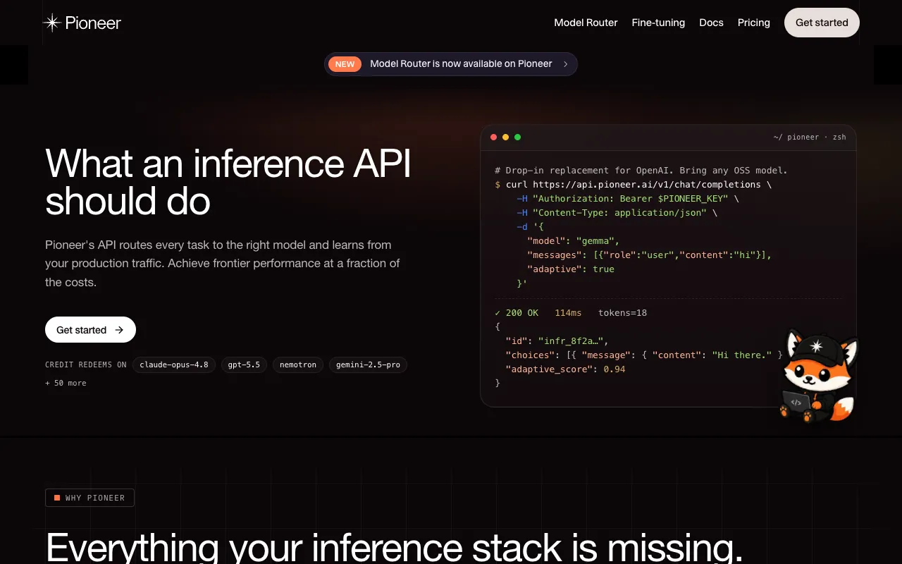 Screenshot of Pioneer
