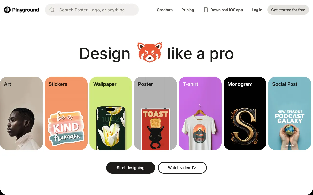 Screenshot of Playground