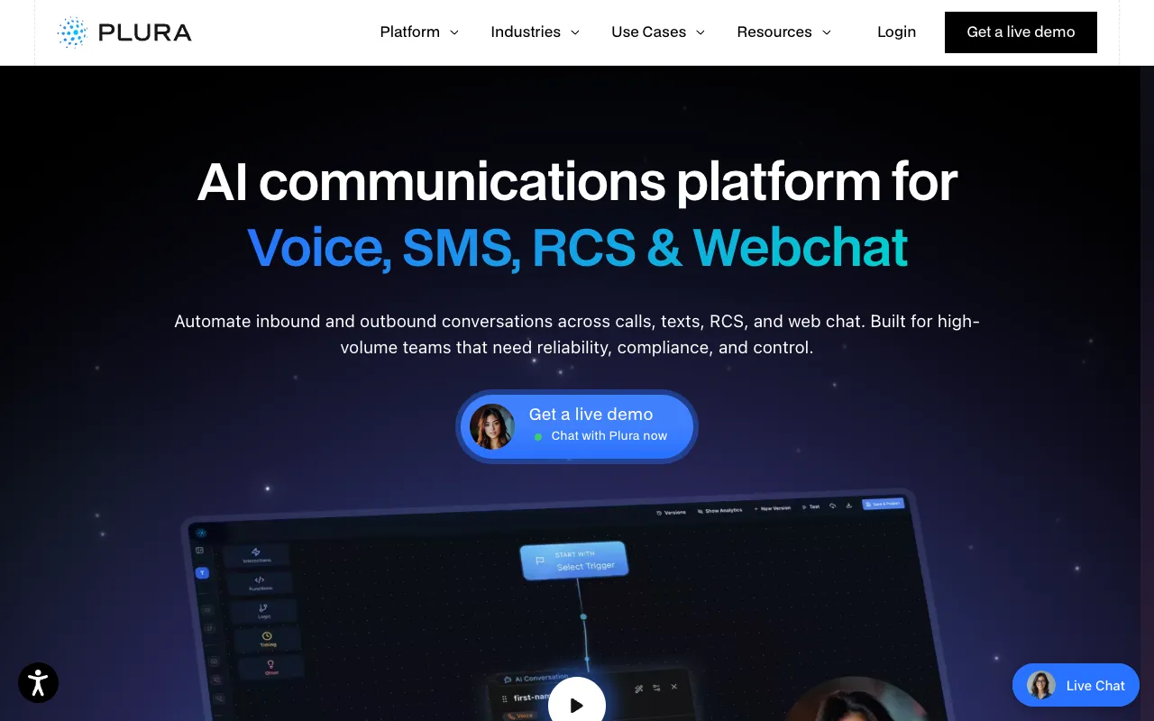 Screenshot of Plura AI