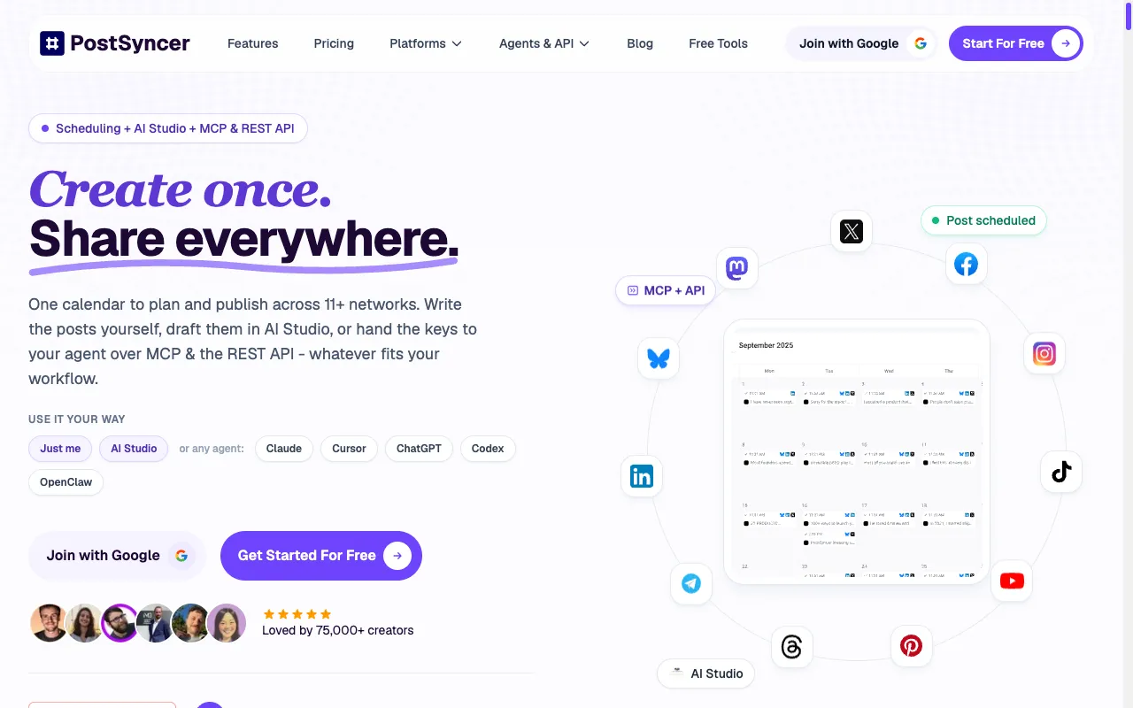 Screenshot of PostSyncer