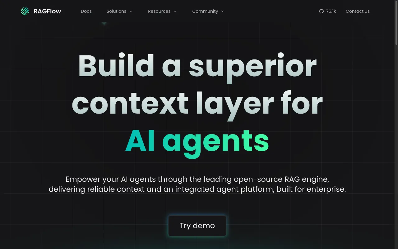 Screenshot of RAGFlow