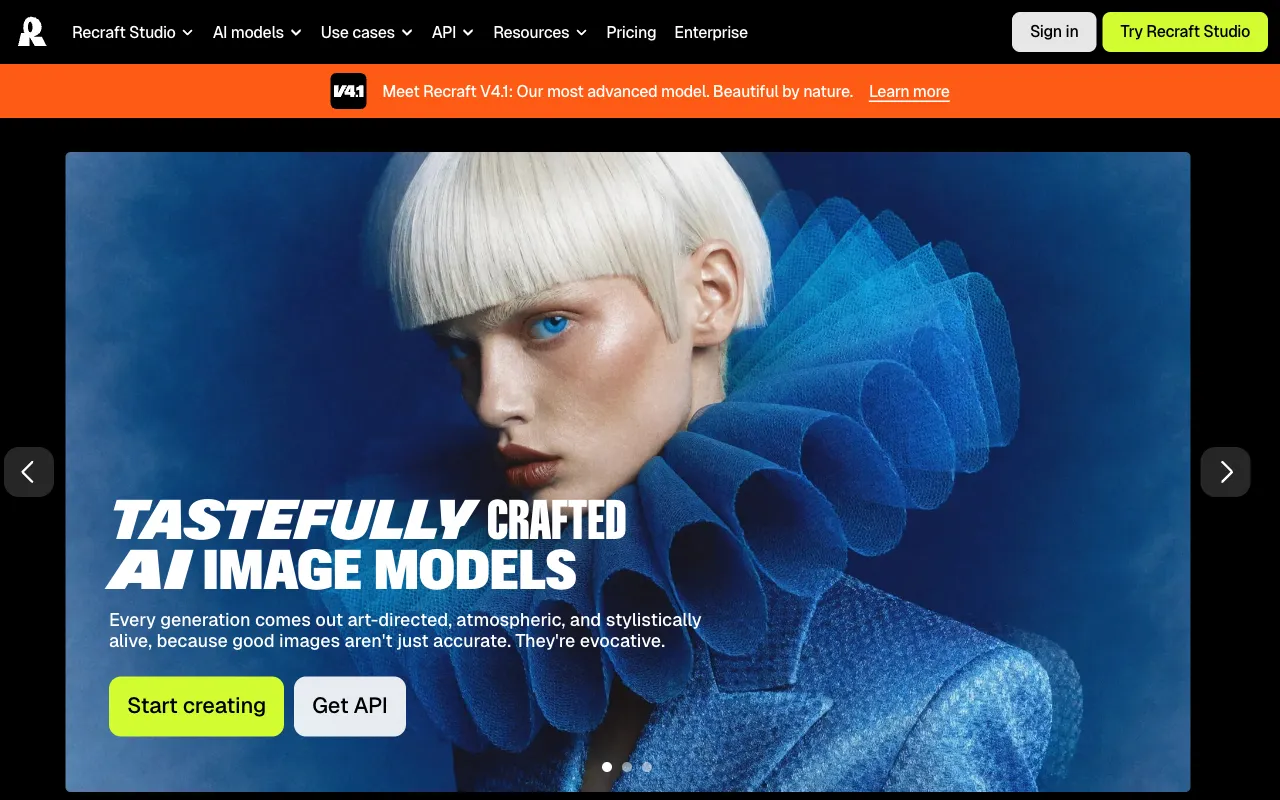 Screenshot of Recraft