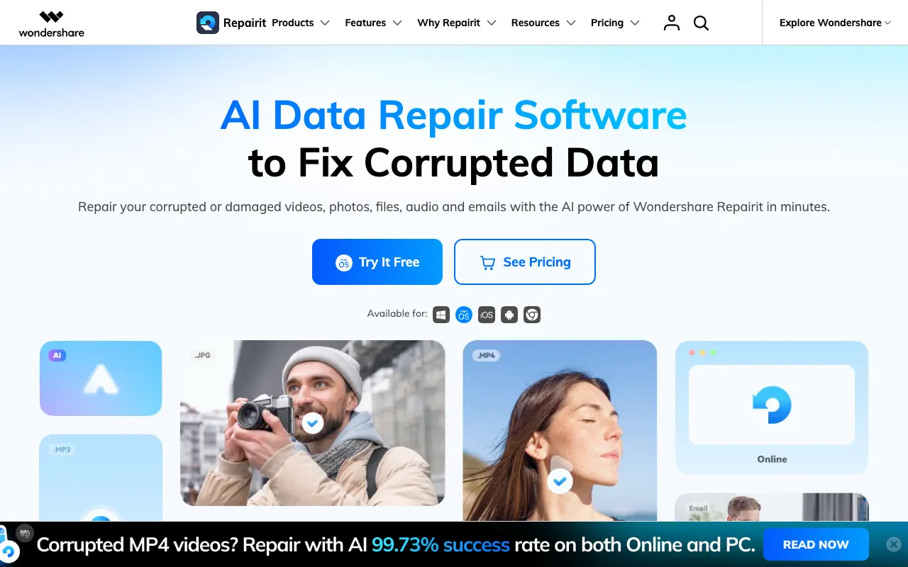 Screenshot of Repairit